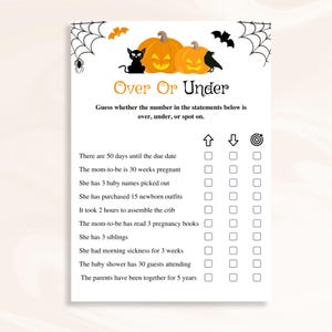 30 Printable Spooky Baby Shower Games: Halloween Baby Shower Game Bundle, Little Boo Baby Shower Games, Pumpkin Baby Shower Games, DOWNLOAD image 3