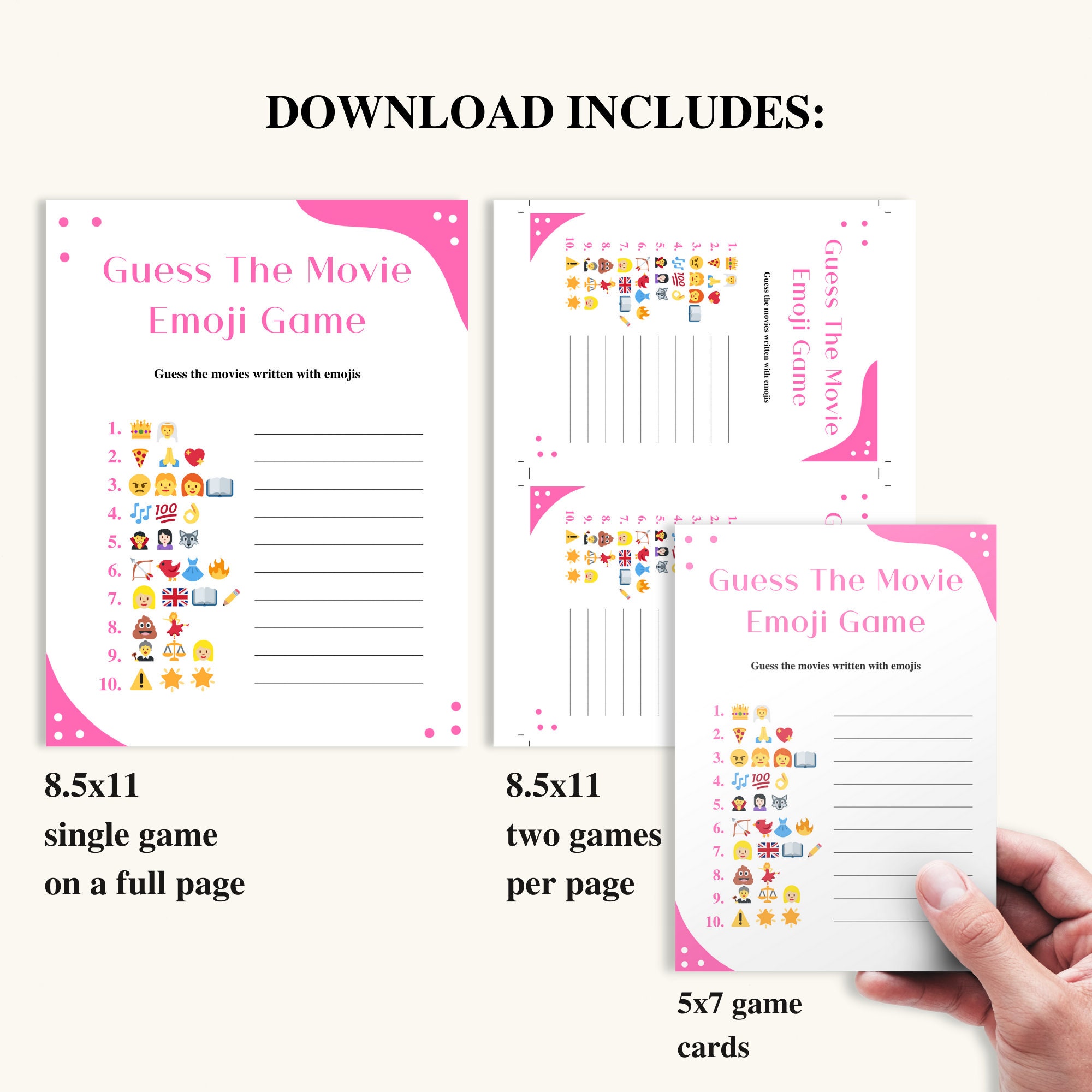 8 Printable Slumber Party Games Sleepover Party Games for Girls ...