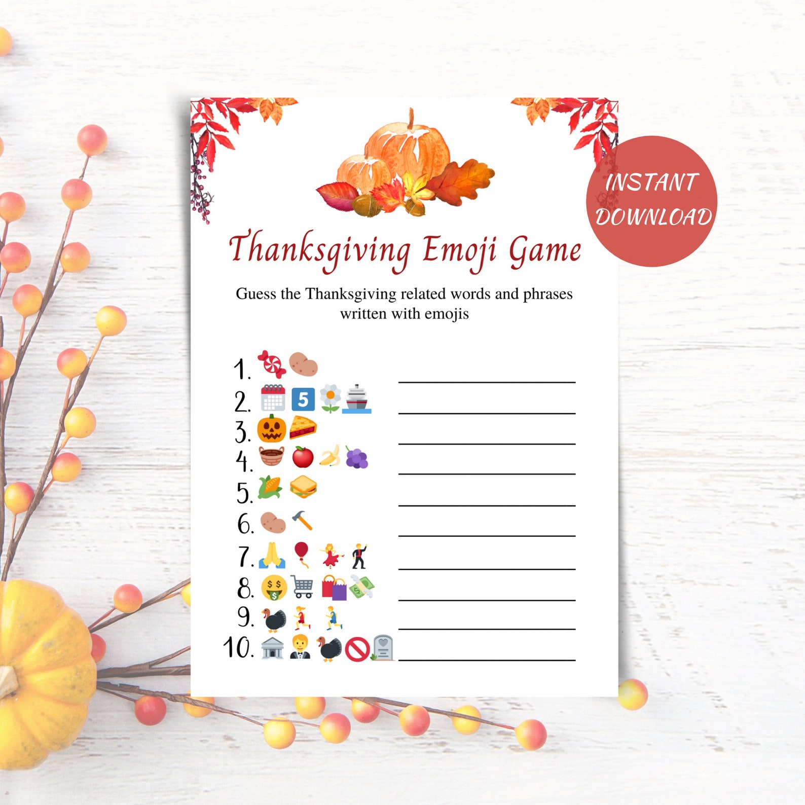 Printable Thanksgiving Emoji Game Friendsgiving Game Etsy Il 1588xN.3406786607 4rpr