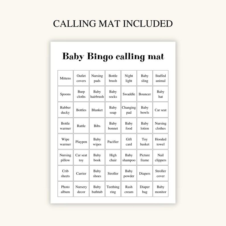 30 Printable Prefilled Baby Shower Bingo Cards, Ladybug Baby Shower Bingo Cards, Red Baby Shower ...