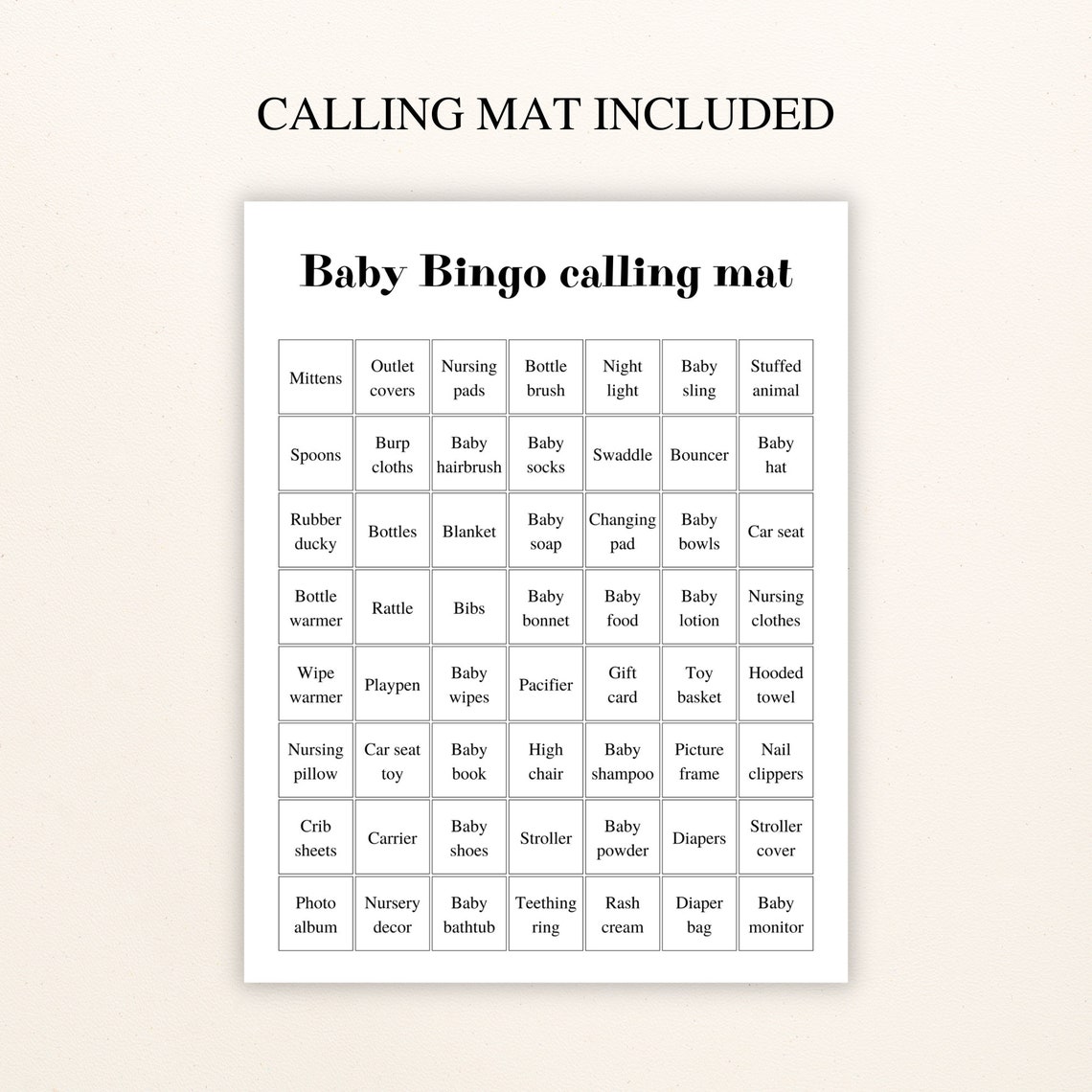 30 Printable Lion Baby Shower Bingo Cards 5x7'' - Etsy