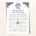 30 Printable Royal Baby Shower Bingo Cards 5x7 Prefilled - Etsy