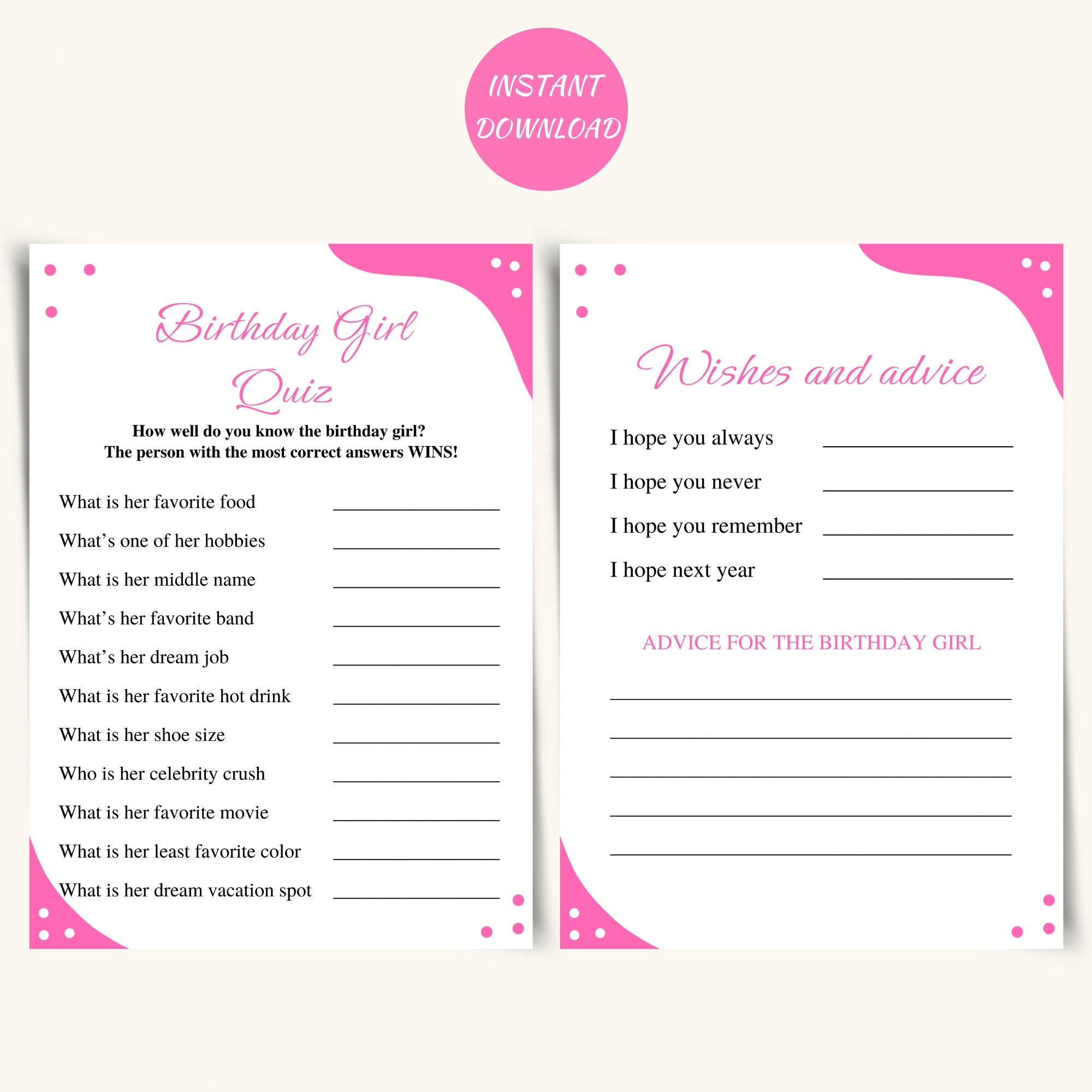 10 Printable Teen Birthday Party Games Sweet 16 Birthday Party Games ...