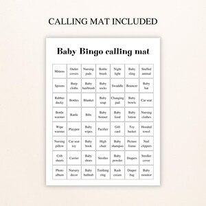 100 Printable Western Baby Shower Bingo Cards: Prefilled Baby Shower Gift Bingo, Country Baby Shower, Cowboy Baby Shower Games DOWNLOAD image 5