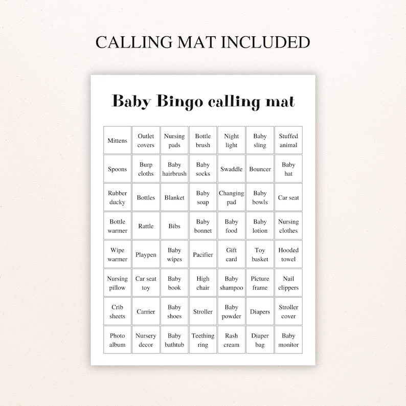 100 Printable Western Baby Shower Bingo Cards: Prefilled Baby Shower Gift Bingo, Country Baby Shower, Cowboy Baby Shower Games DOWNLOAD image 5