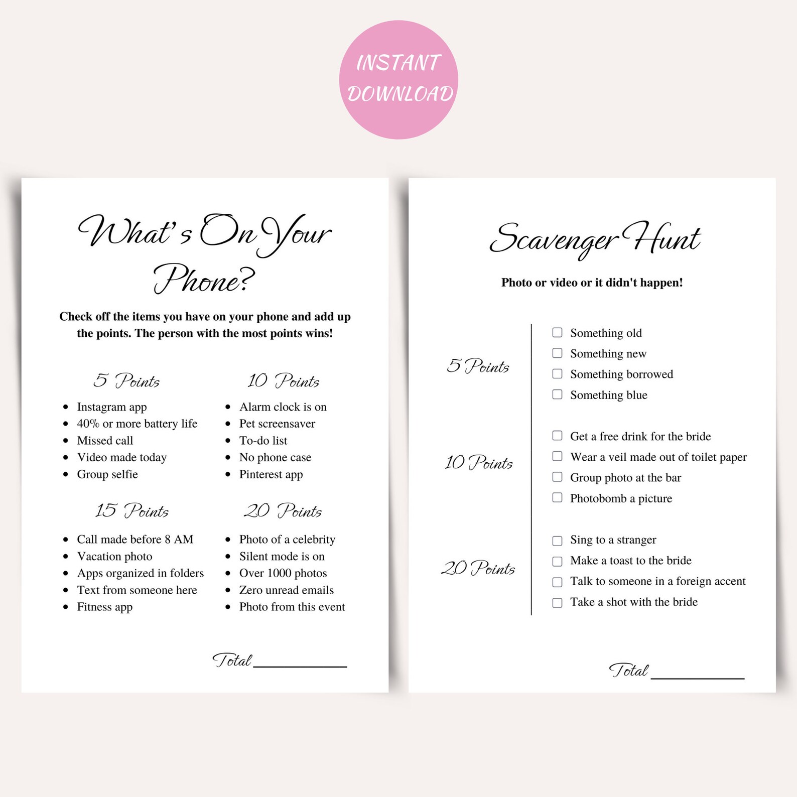 8 Clean Bachelorette Party Games Printable Bachelorette Game Etsy