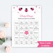 30 Printable Pink Ladybug Baby Shower Bingo Cards 5x7'' Prefilled Ladybug Themed Baby Bingo ...