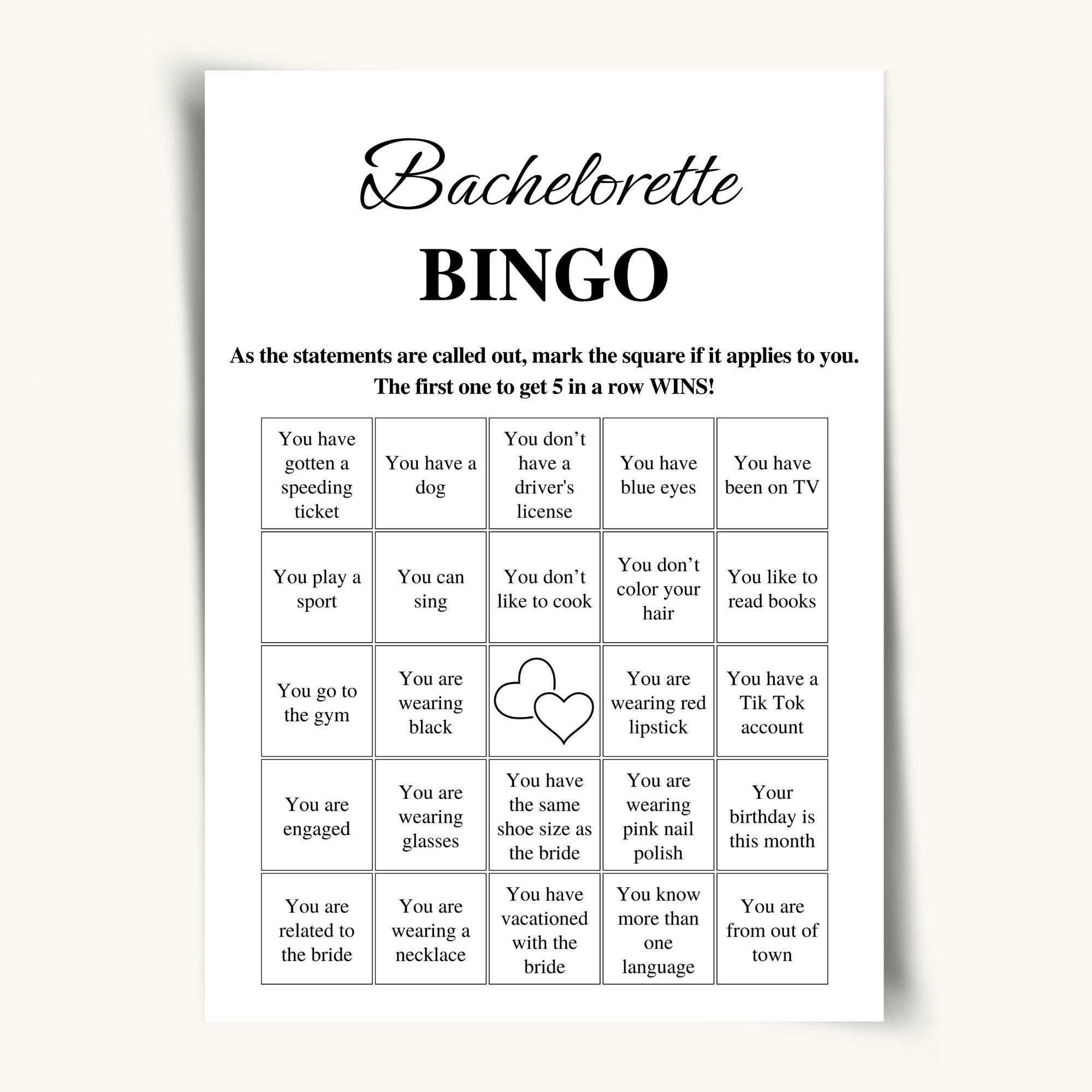 50 Printable Bachelorette Bingo Cards 5x7 Bachelorette Etsy 50 Printable Bachelorette Bingo Cards 5x7 Bachelorette Etsy