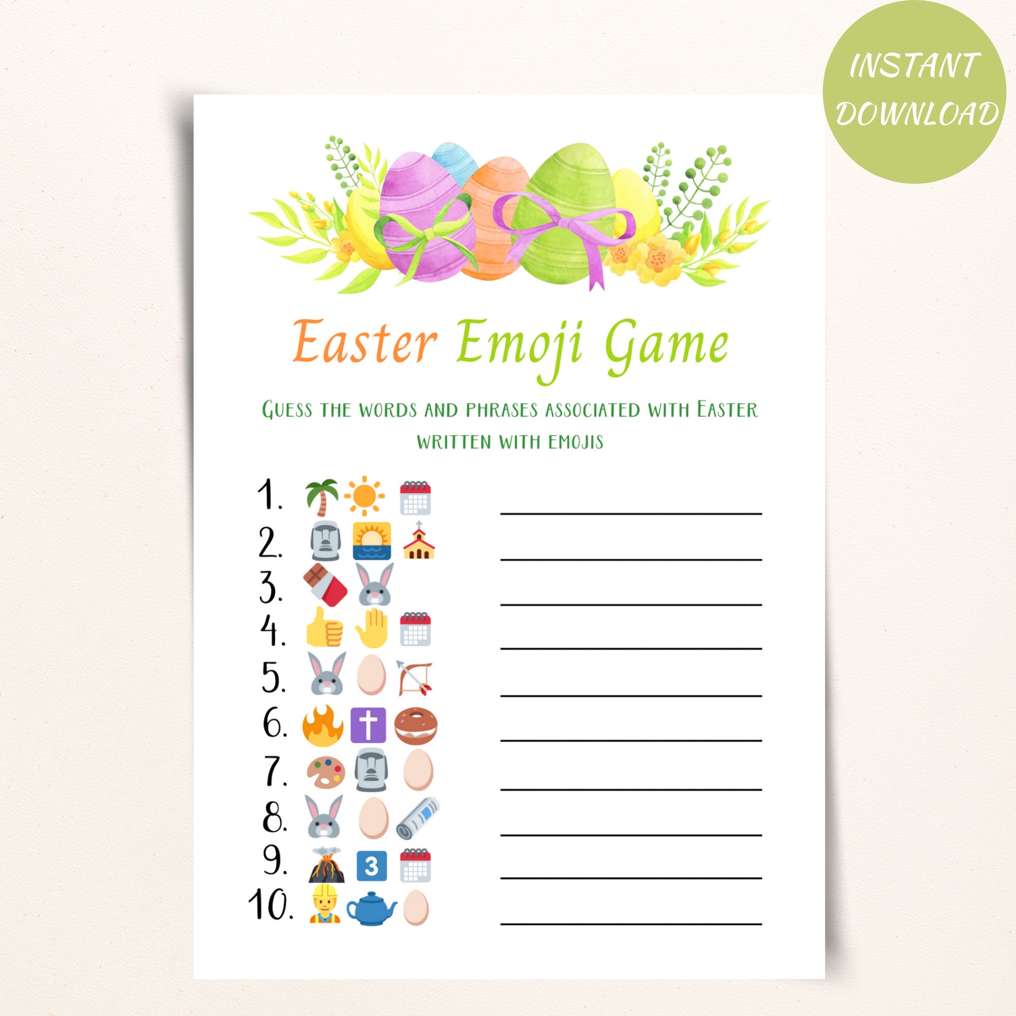 printable easter emoji game easter game for office party
