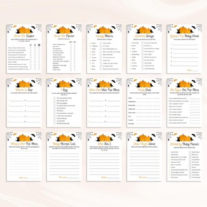 30 Printable Spooky Baby Shower Games: Halloween Baby Shower Game Bundle, Little Boo Baby Shower Games, Pumpkin Baby Shower Games, DOWNLOAD image 7