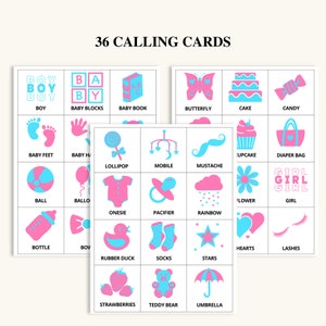 May include: A set of 36 calling cards for a baby shower. The cards feature various baby-related icons, such as a baby bottle, a pacifier, a teddy bear, and a baby carriage. The cards are printed on white cardstock and are perfect for a gender-neutral baby shower.