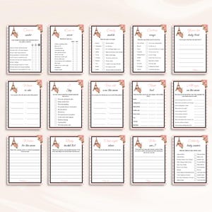 30 Printable Paris Baby Shower Games, Parisian Baby Shower Games, Eiffel Tower Baby Shower Games, France Baby Shower Games, DOWNLOAD image 7