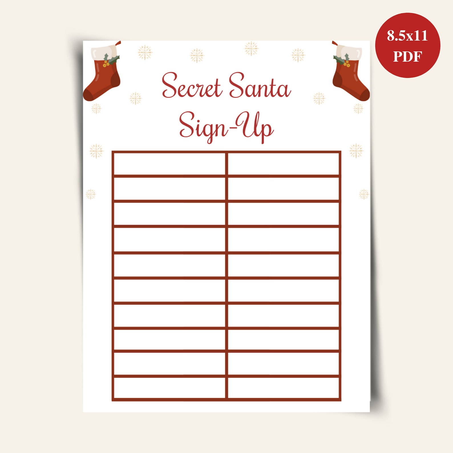secret-santa-printable-sign-up-sheet-christmas-gift-exchange-etsy-my