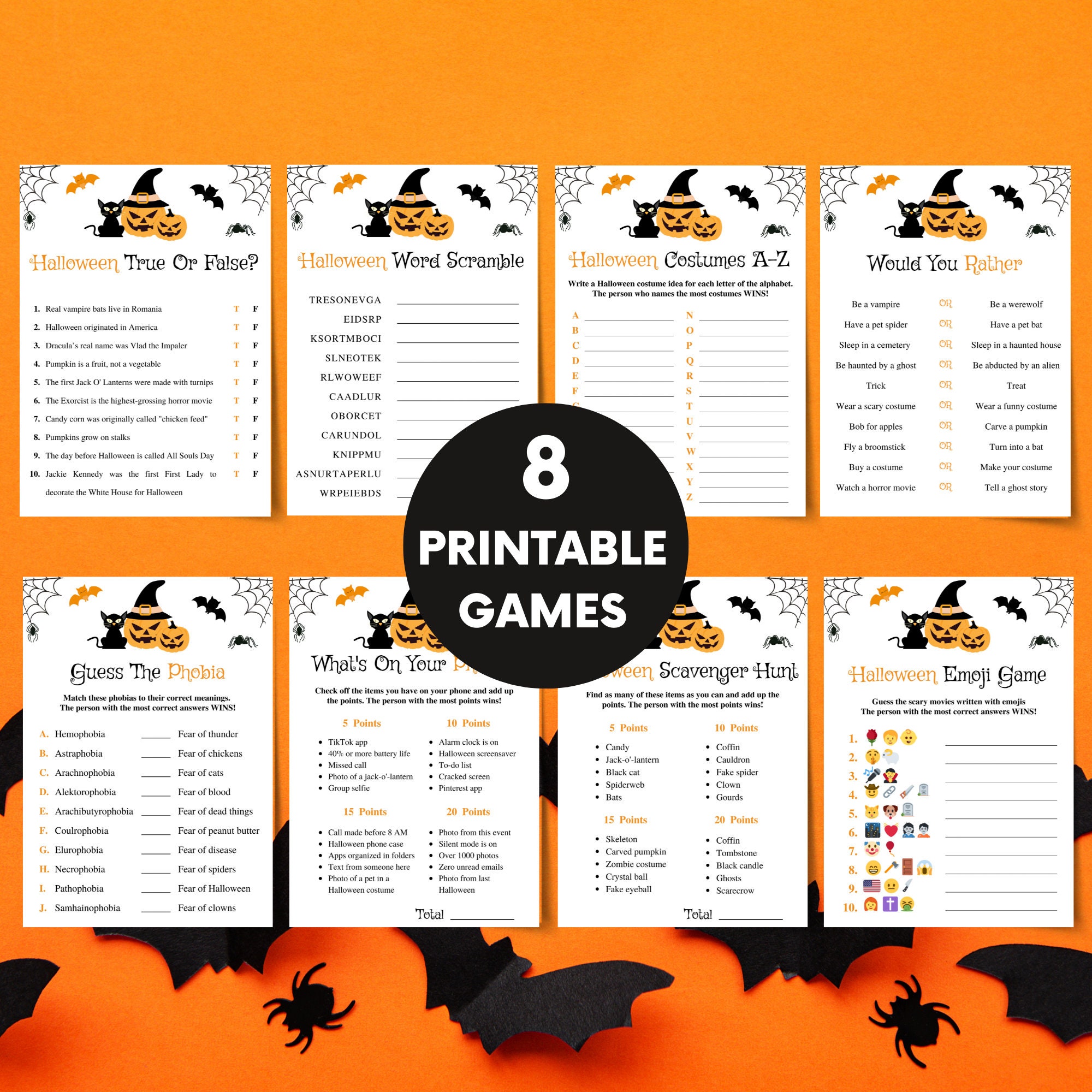 printable-halloween-party-games-halloween-game-bundle-orange-and-black-halloween-decor-adult-halloween-games-pack-instant-download-etsy