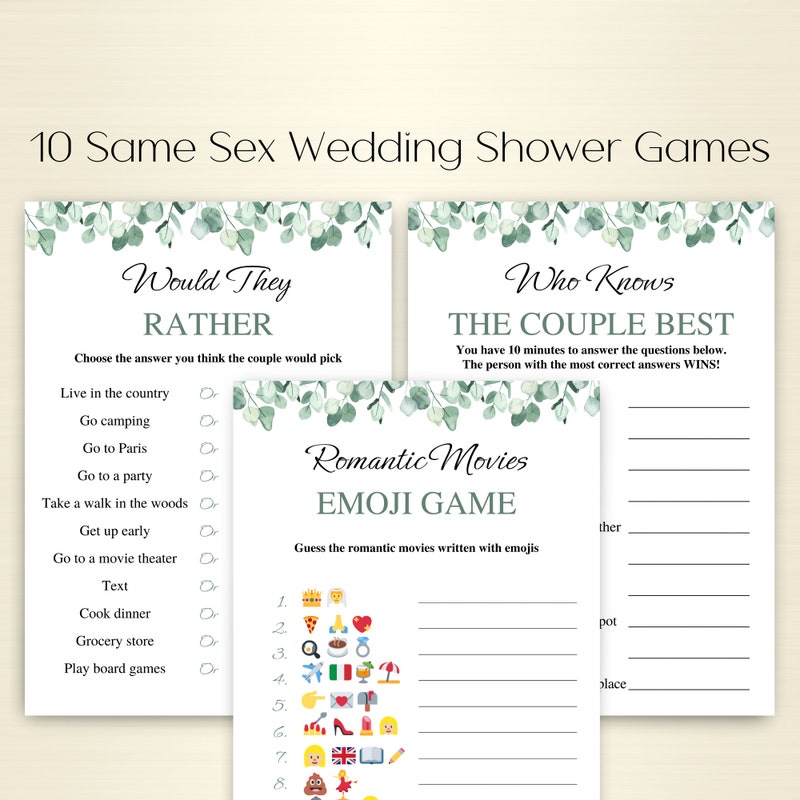 Wedding Shower Games - Etsy