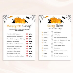 30 Printable Spooky Baby Shower Games: Halloween Baby Shower Game Bundle, Little Boo Baby Shower Games, Pumpkin Baby Shower Games, DOWNLOAD image 2