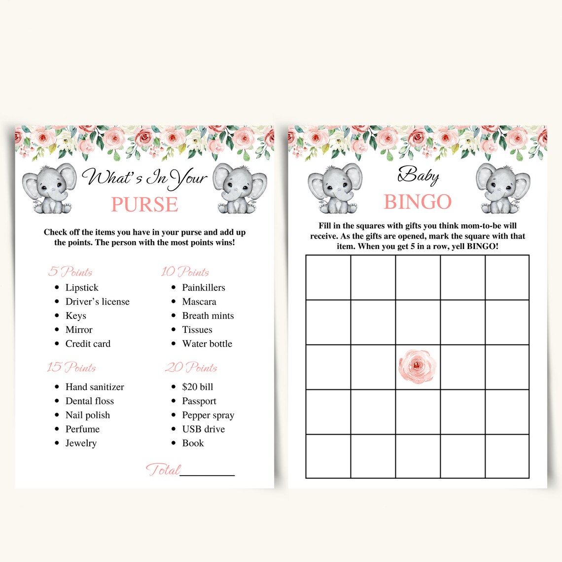 8 Printable Twin Baby Shower Games Twin Girls Baby Shower Game Bundle ...