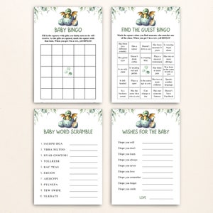 16 Printable Dragon Baby Shower Games | Mythical Dragon Baby Shower ...