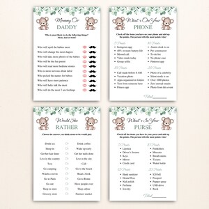 14 Printable Twin Baby Shower Games | Twin Boy and Girl Baby Shower ...