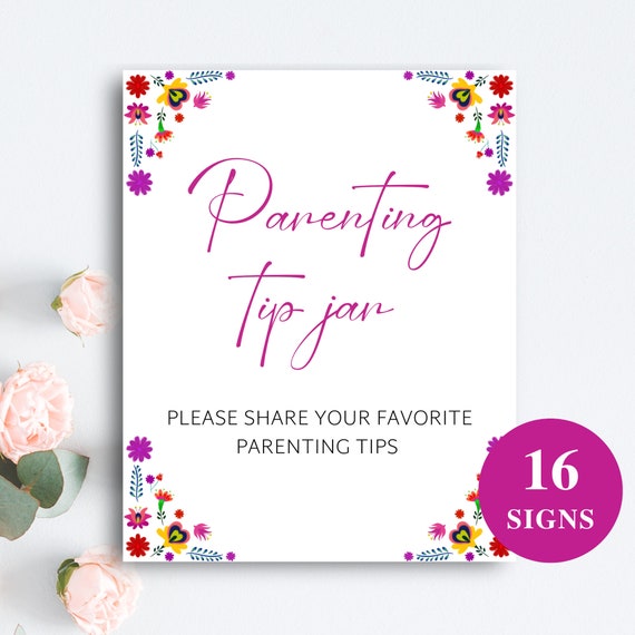 16 Printable Fiesta Baby Shower Table Signs, Mexican Themed Baby Shower Decorations, Purple Baby Shower Decor, 8x10’’ DOWNLOAD