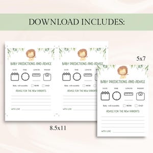 30 Printable Lion Baby Shower Games, Jungle Baby Shower Games, Safari Baby Shower Games, Safari Animals Baby Shower Games, DOWNLOAD image 4