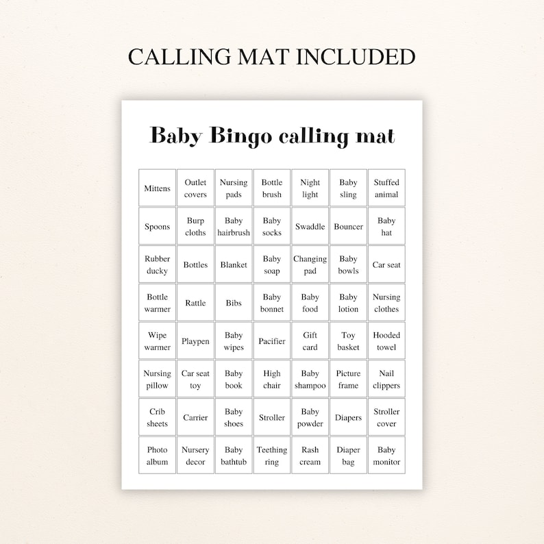 30 Printable Safari Baby Shower Bingo Cards 5x7'' Prefilled Baby Bingo Cards Jungle Baby Shower Games DOWNLOAD image 5