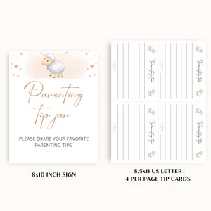 16 Printable Little Lamb Baby Shower Table Signs | 8x10 Baby Shower ...