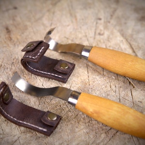 Leather sheaths for Mora carving knives 162 / 163 / 164