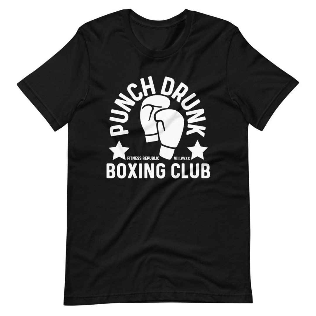 PUNCH DRUNK Boxing Club Athletic Fit Gym Tshirt Fitness Republic Etsy
