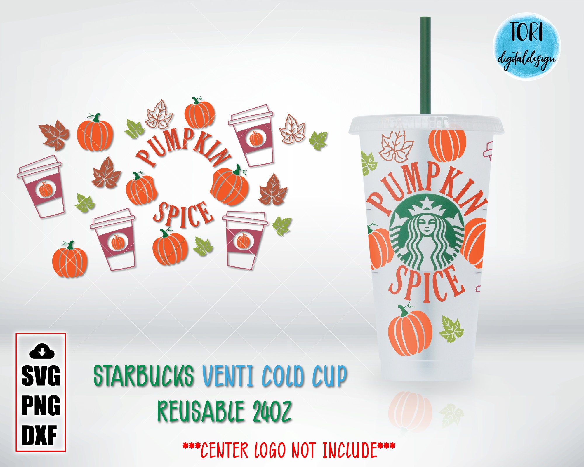 Pumpkin Spice Svg Fall Starbucks Cup Svg Pumpkin Spice Etsy