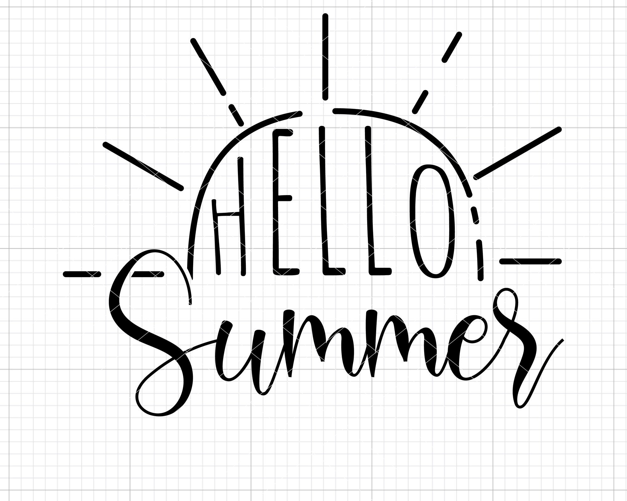 Hello Summer Svg Summer Quote Svg Summer Saying Svg | Etsy