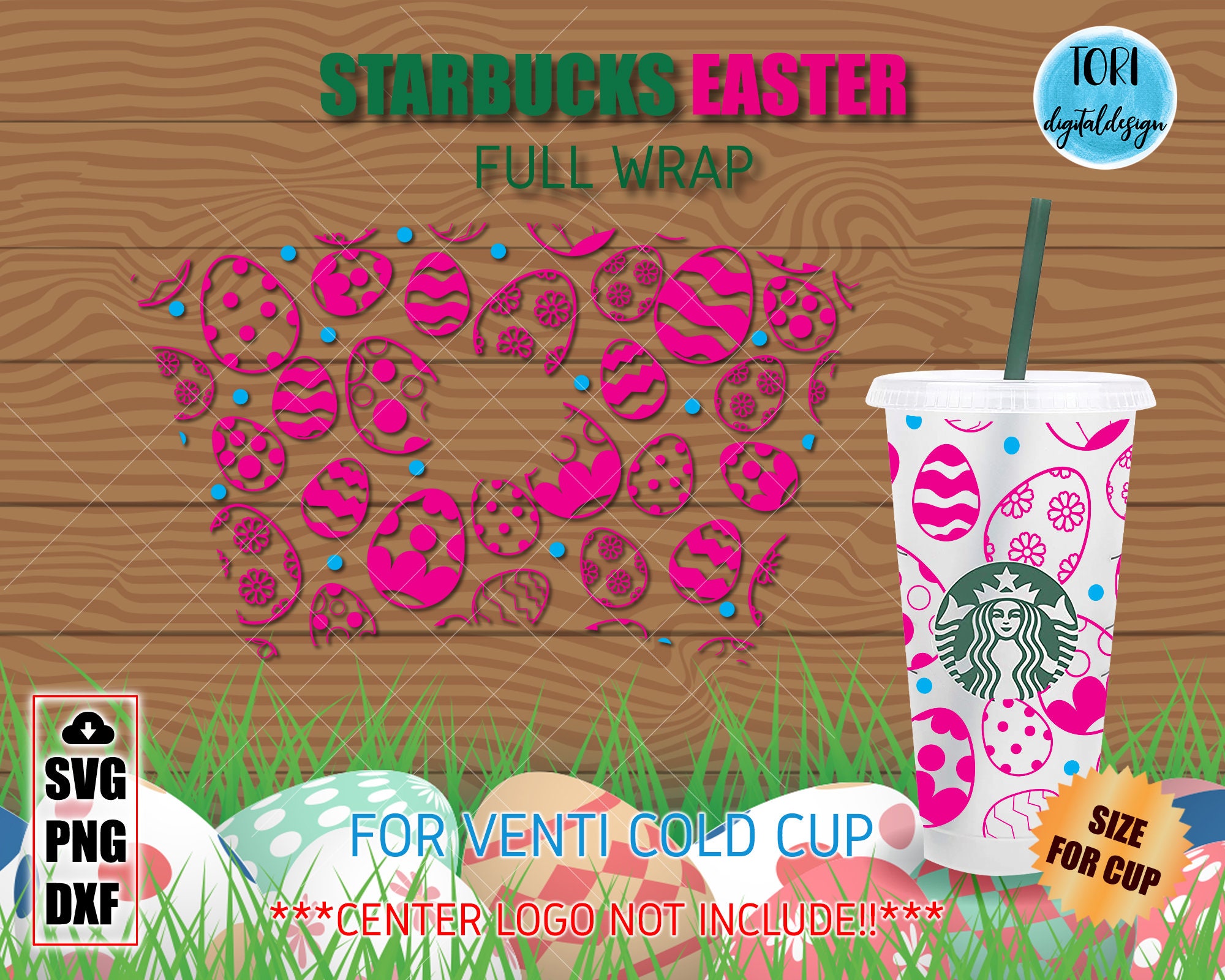 Easter Starbucks Cup SVG Starbucks Easter Svg Full Wrap Etsy
