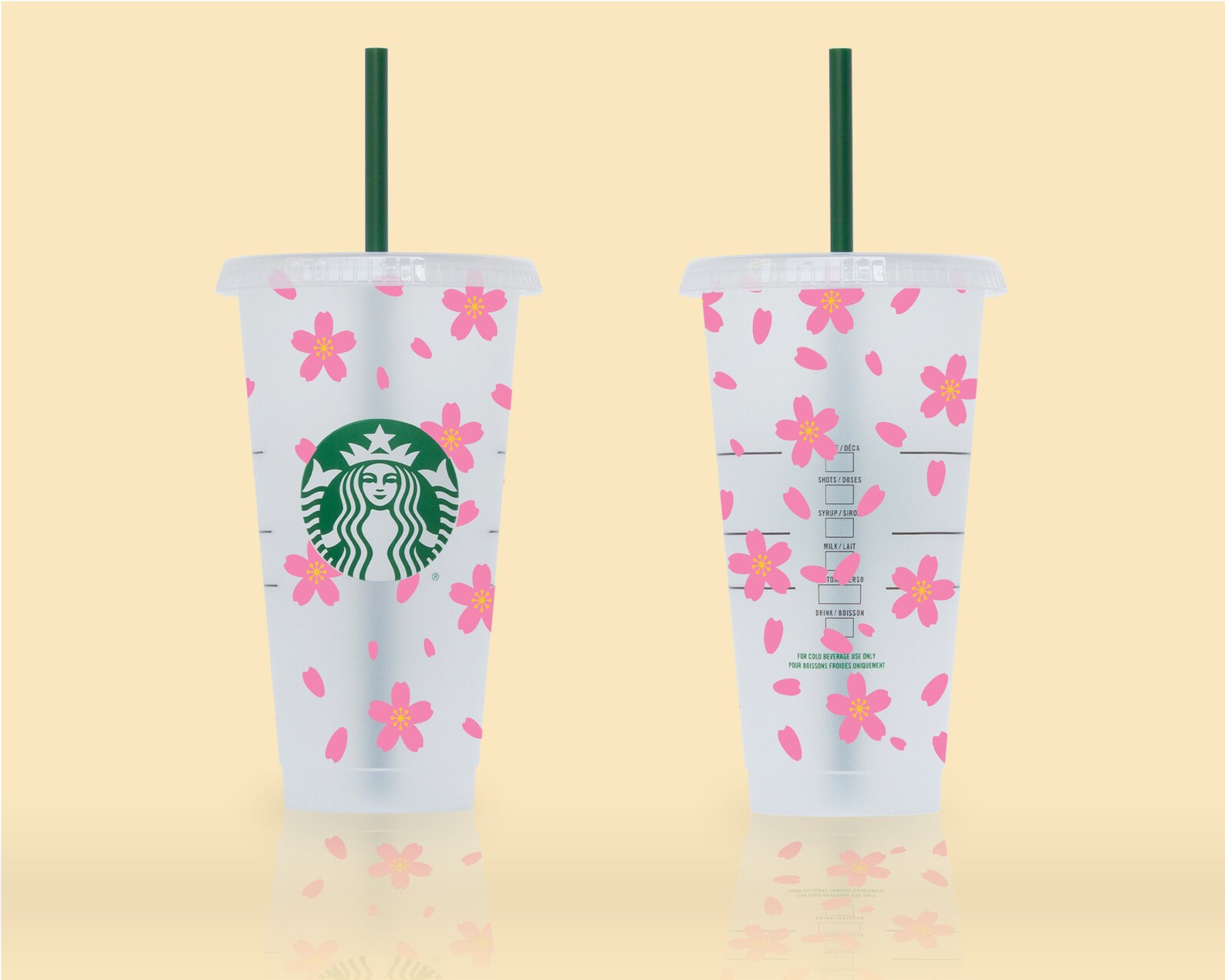 Cherry Blossom Starbucks Cup Svg Sakura Starbucks Svg Etsy