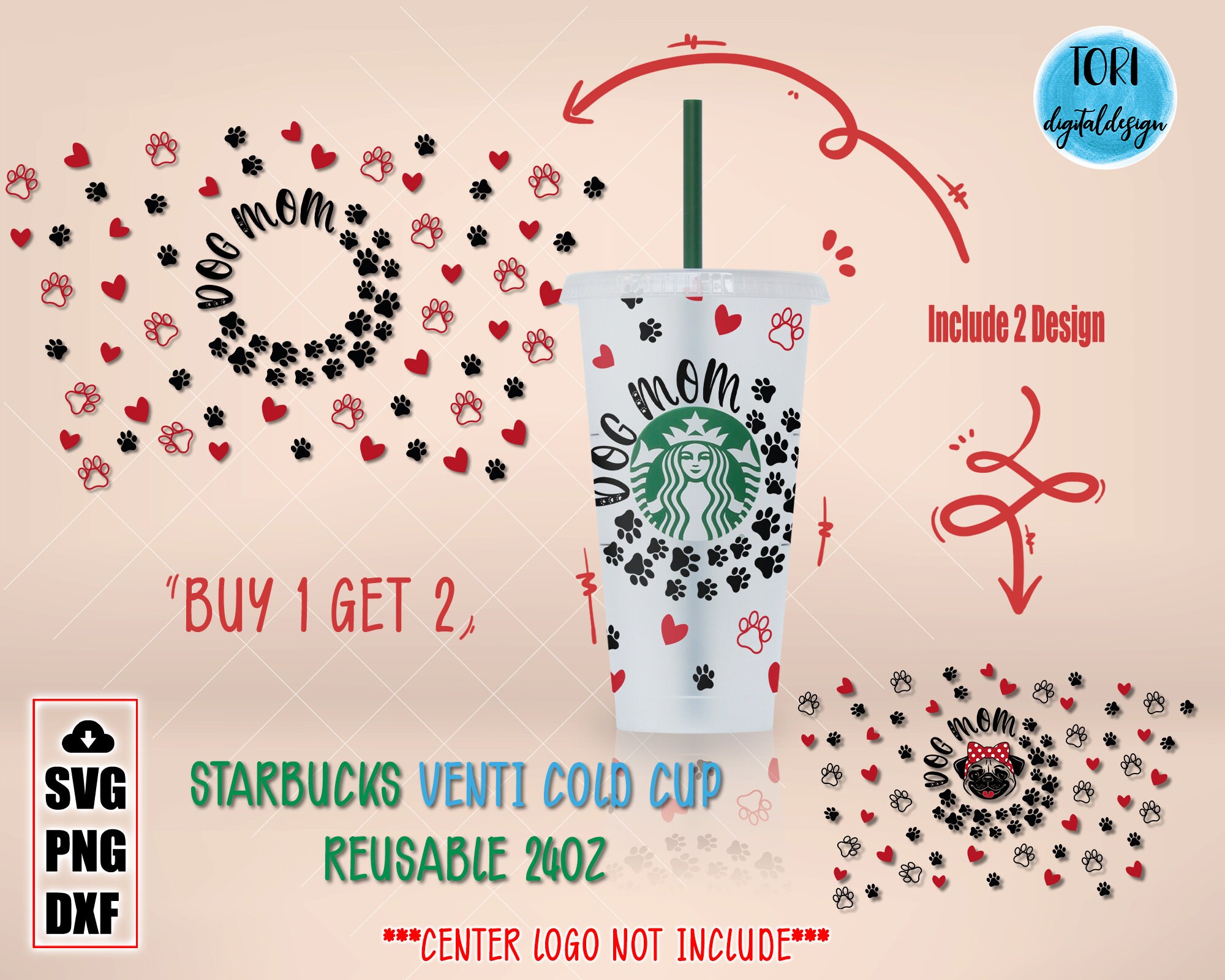Download Starbucks Dog Svg Dog Mom Tumbler Svg Starbucks Dog Mom | Etsy