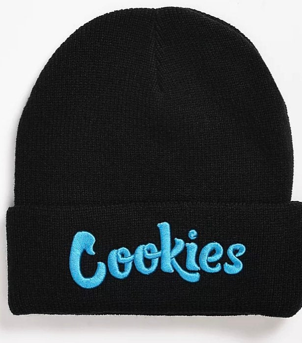 Cookies OG Thin Mint Black & Blue Beanie Brand New Etsy