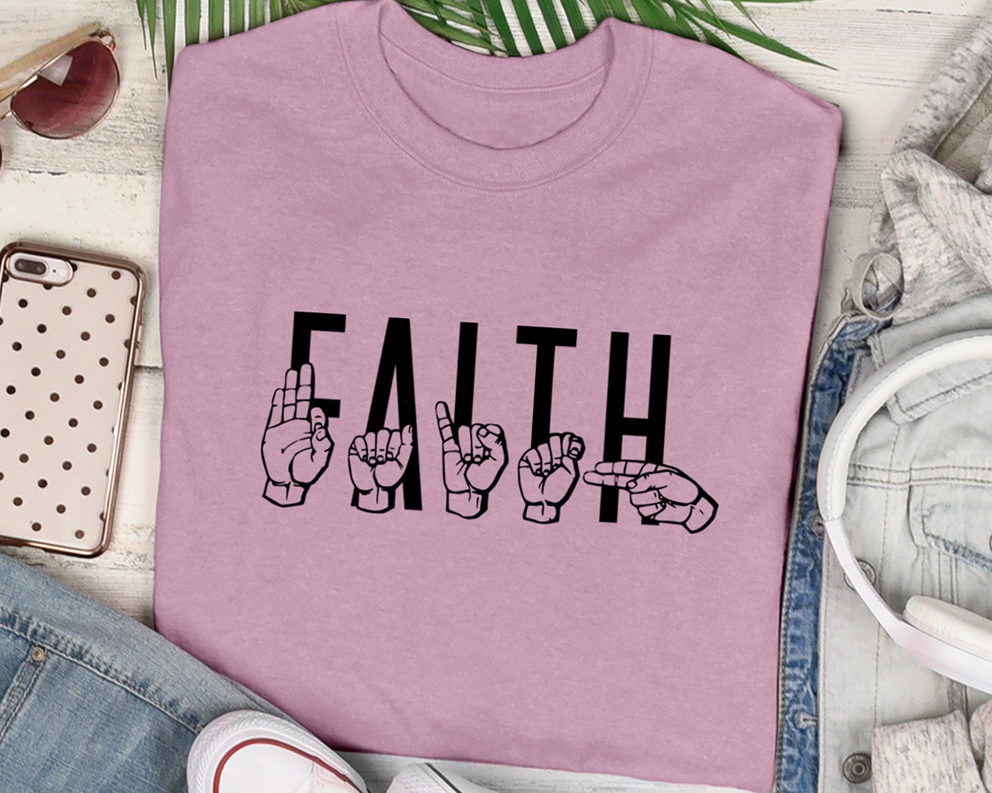 SIGN LANGUAGE Faith ASL Design Svg Full vector Easy to Etsy