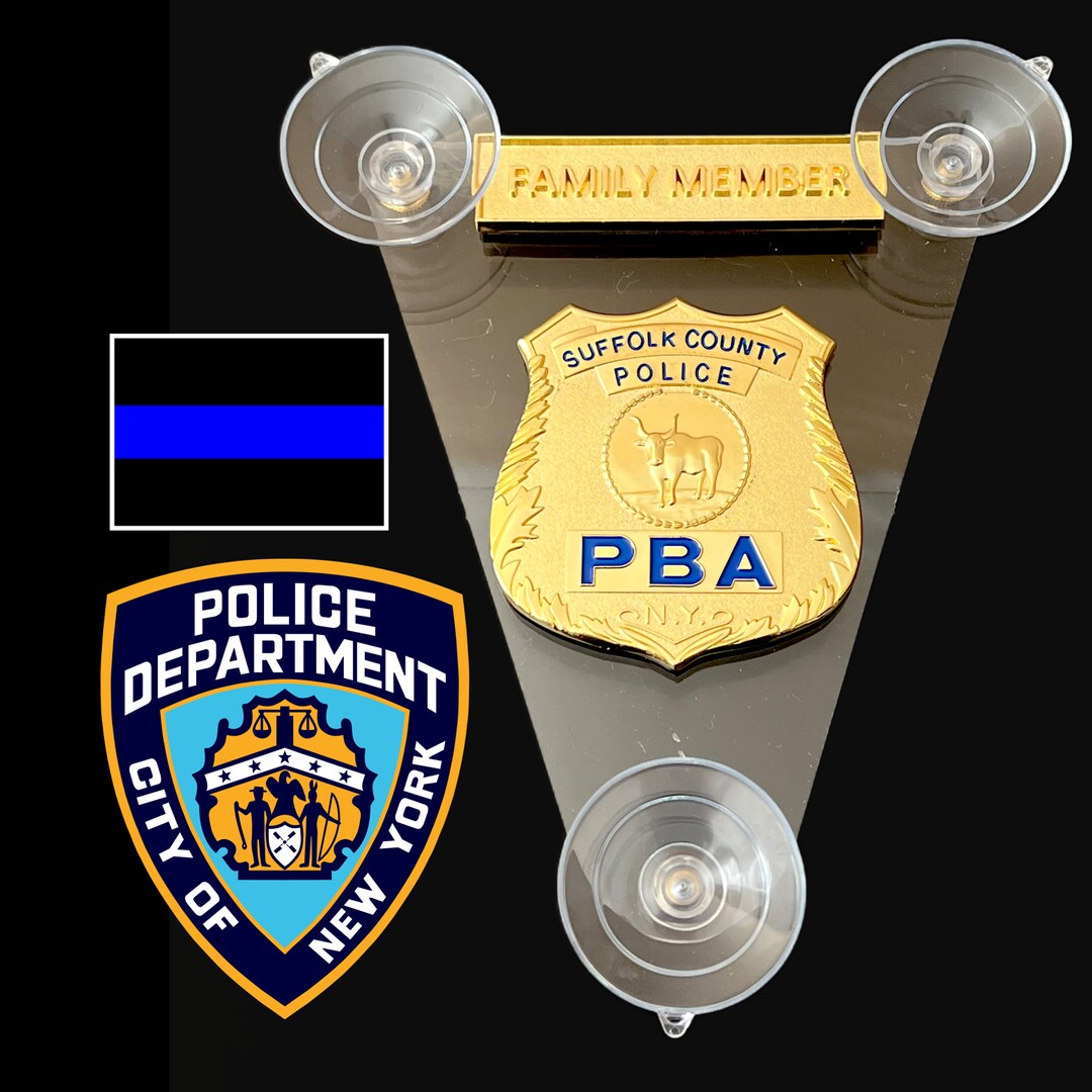 Suffolk County Police PBA NY New York NYPD Family Member Supporter Car