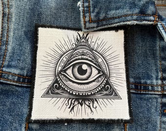 All Seeing Eye – Occult Iron-On / Sew-On Patch for Jackets