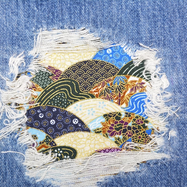 Patch en tissu japonais peek a boo