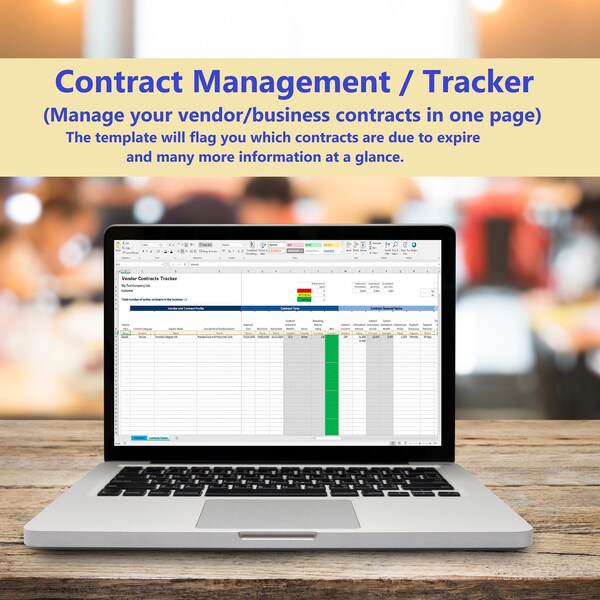 Vendor Management Excel Template Etsy
