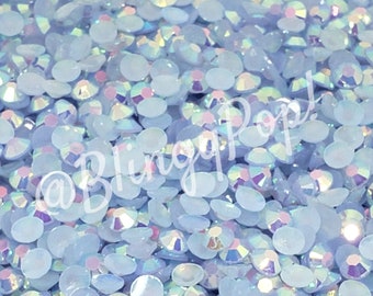 ペリウィンクルABゼリーラインストーン - 3mm、4mm、5mm、6mm - DIY、装飾、クラフト