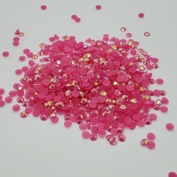 Strawberry Pink Transparent Jelly Rhinestones Gem Collection 3mm, 4mm , 5mm  Embellishments, Bling , DIY, Crafts 