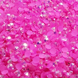 Hot Pink Jelly Rhinestones 
Bling Piedreria
Flat Back Non Hotfix 
2mm, 3mm, 4mm, 5mm, 6mm