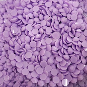 Wisteria OPAQUE Jelly Solid - No AB Coating - Resin Rhinestones - 1000 pcs - Embellishments, Bling, Crafts & Nail Art 3mm, 4mm ,5mm