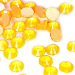 Neon Orange Rhinestones | 10 gross bag | 1440 pcs | flatback | SS10,SS16,SS20 | 3mm,4MM,5MM | nail art | embellishments