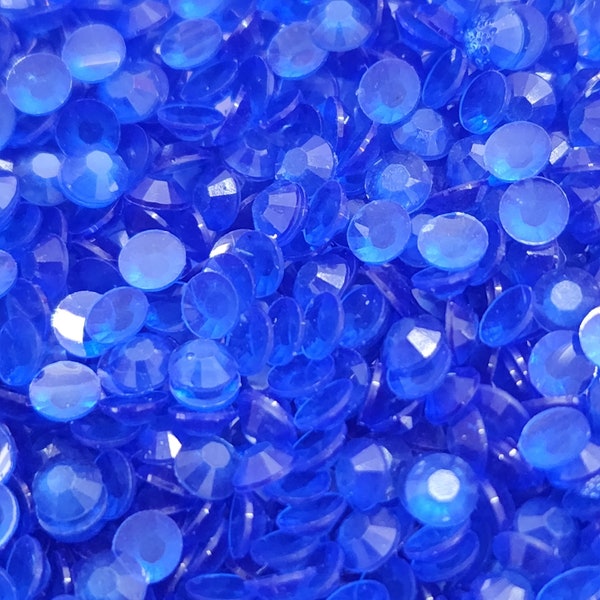 Electric Blue - Glow in the Dark Rhinestones - Luminous Collection - 3mm, 4mm, 5mm - embellishments, bling , DIY, Crafts