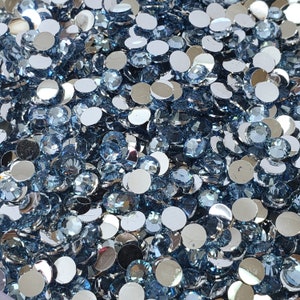 Navy Blue AB Jelly Flatback Resin Rhinestones Pack of 1000, Choose Size  2mm/3mm/4mm/5mm, Faceted Resin Rhinestones, Not-hotfix 