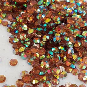 Coffee AB- Transparent Jelly Rhinestones - Gem Collection - 3mm, 4mm , 5mm - embellishments, bling , DIY, Crafts