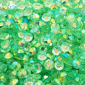 Peridot AB - Transparent Jelly Rhinestones - Gem Collection - 3mm, 4mm , 5mm - embellishments, bling , DIY, Crafts