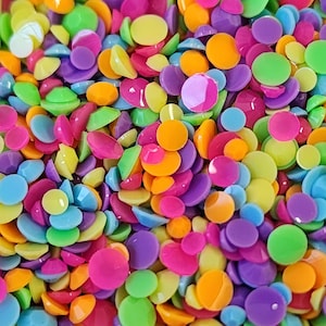 Dipping Dots Rhinestone Mix- Jelly Opaque Rhinestones - 3mm,4mm 5mm Mixed sizes-Non-Hotfix -flat back rhinestones- DIY,Crafts,embellishments